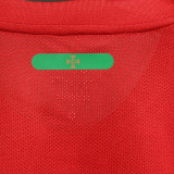 2010 Portugal Home Red Retro Player Version Long Sleeve Soccer Jersey 球员版