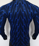 2025/26 ARS Away Blue Player Version Long Sleeve Soccer Jersey