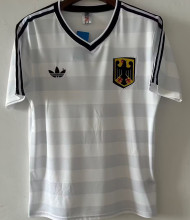 1984 Germany Home White Retro Soccer Jersey
