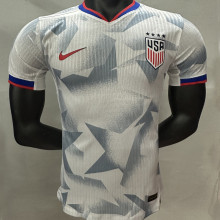2025/26 U.S Home White Player Version Soccer Jersey 带星