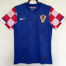 2010 Croatia Away Royal Blue Retro Soccer Jersey