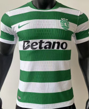 2025/26 Sporting Lisbon Home Player Version Soccer Jersey 里斯本