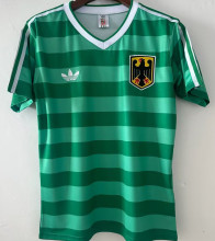 1984 Germany Away Green Retro Soccer Jersey