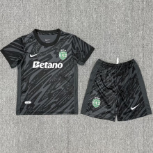 2025/26 Sporting Lisbon GK Black  Kids Soccer Jersey 里斯本