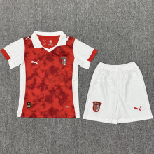 2025/26 Sporting Braga Home Kids Soccer Jersey