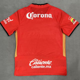 2025/26 Deportivo Toluca Home Red Fans Soccer Jersey 托卢卡