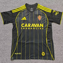 2025/26 Zaragoza Away Black Fans Soccer Jersey