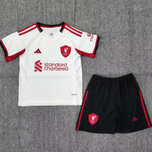 2025/26 LFC Away White Kids Soccer Jersey
