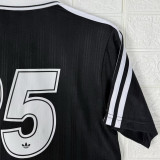 2025/26 AD x oasis #25 Black Retro Style Fans Soccer Jersey (Have No.25 带号码）