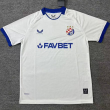 2025/26 Dinamo Zagreb Away White Fans Soccer Jersey   萨格勒布迪纳摩