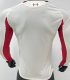 2025/26 LFC Away White Player Version Long Sleeve Jersey