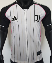 2025/26 JUV White Baseball Player Version T-Shirt  硅胶版
