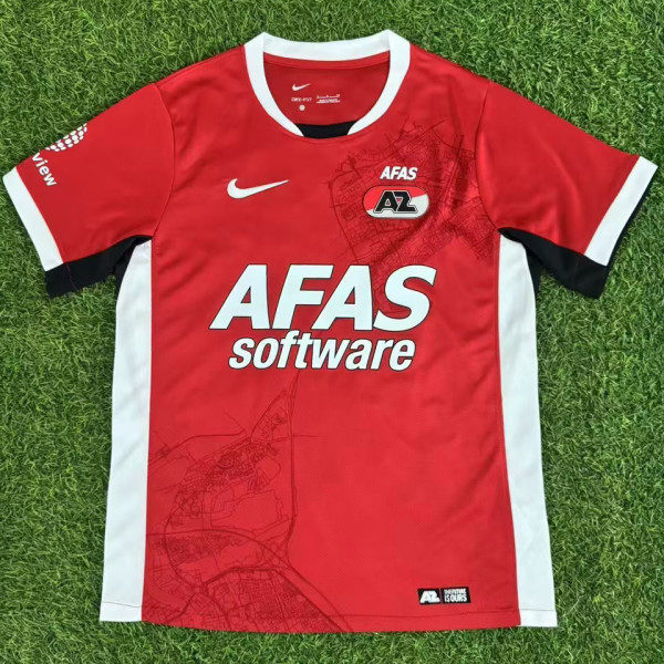 2025/26 AZ Home Red Fans Soccer Jersey 阿尔克马尔
