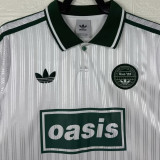 2025/26 AD x oasis White Retro Style Fans Soccer Jersey