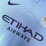 2015/16 Man City Home Blue Retro Soccer Jersey