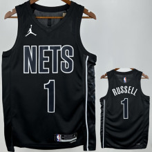 Nets RUSSELL #1 Black NBA Jerseys
