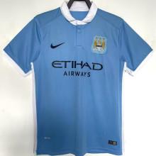 2015/16 Man City Home Blue Retro Soccer Jersey