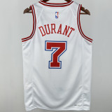 Rockets DURANT #7 White City Edition NBA Jersey