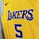 Lakers AYTON #5 Yellow NBA Jersey