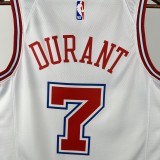 Rockets DURANT #7 White City Edition NBA Jersey