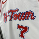 Rockets DURANT #7 White City Edition NBA Jersey