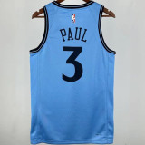 2025 Clippers PAUL #3 Blue City Edition NBA Jersey