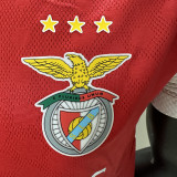 2025/26 Benfica Home Red Player Version Soccer Jersey 领前是白色