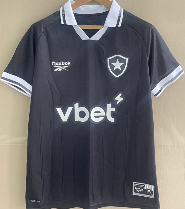 2025/26 Botafogo Away Black Fans Soccer Jersey