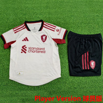 2025/26 LFC Away White Player Version Kids Jersey 球员版童装