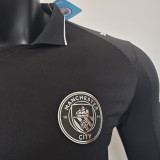 2025/26 Man City Away Black Player Version Long Sleeve Soccer Jersey