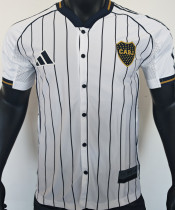 2025/26 Boca White Baseball Player Version T-Shirt  硅胶版