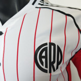 2025/26 River Plate White Baseball Player Version T-Shirt  硅胶版