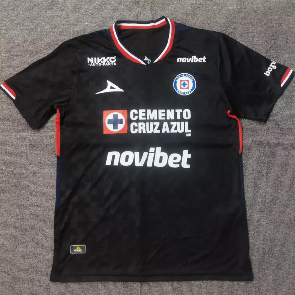2025/26 Cruz Azul Third Black Fans Soccer Jersey