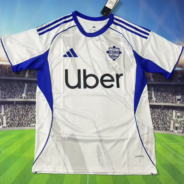 2025/26 Como Away White Fans Soccer Jersey 科莫