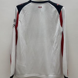 2025/26 AC Milan Away White Long Sleeve Fans Soccer Jersey