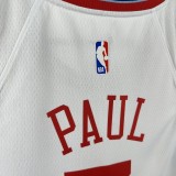 2025 Clippers PAUL #3 White NBA Jersey