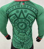 2026/27 Mexico Home Green Player Version Long Sleeve Soccer Jersey