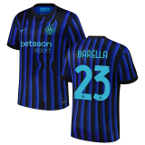 BARELLA #23 In Milan 1:1 Quality Home Fans Soccer Jersey 2025/26 ★★