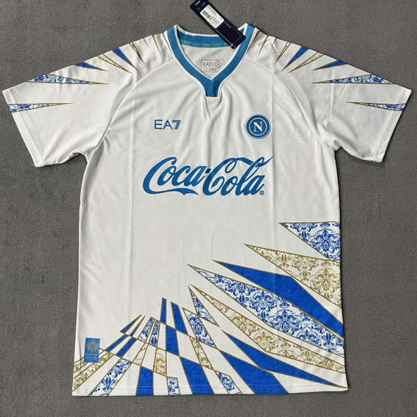 2025/26 Napoli White Training Soccer Jersey