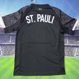 2025/26 ST Pauli Third Black Fans Soccer Jersey  圣保利