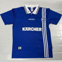 1996/1997 Schalke 04 Home Blue Retro Soccer Jersey