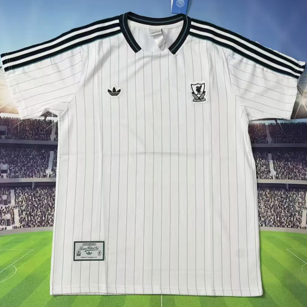 2025/26 LFC White Green Retro Style Fans Soccer Jersey