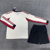 2025/26 LFC Away White Kids Long Sleeve Soccer Jersey  长袖童装