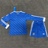 2025/26 RM Third Blue Kids Long Sleeve Soccer Jersey  长袖童装