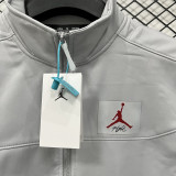 2026/27 Jordan Flight Grey Outdoor Jacket # 立领RK907 不带帽