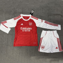 2025/26 ARS Home Red Kids Long Sleeve Soccer Jersey  长袖童装