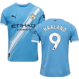 2025/26 Man City Home Blue Player Version Soccer Jersey