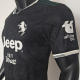 2025/26 JUV Third Black Player Version Soccer Jersey 带胸前新广告