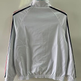 1998 France Blue And White Retro Reversible Windbreaker 双面
