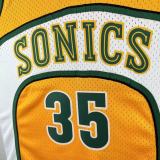 2007/08 Sonics DURANT #35 Yellow NBA Jersey